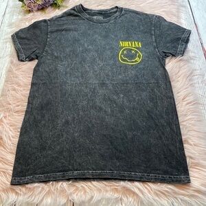 NWOT Nirvana Nevermind Acid Wash Grunge Tee sz S